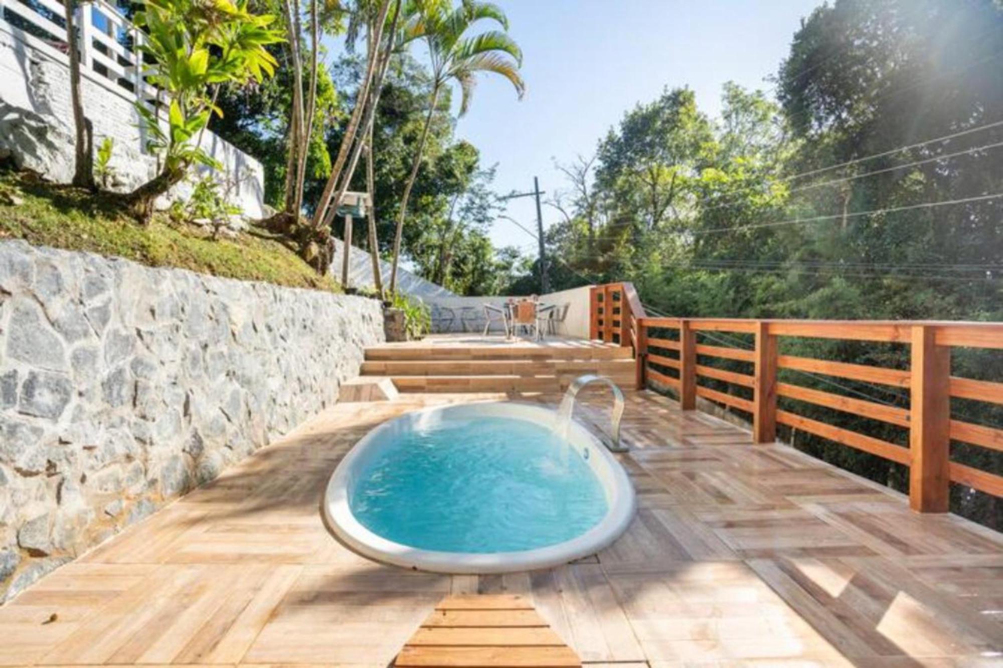 Gray House - Com Piscina Pertinho Do Mar! Villa Palhoça Kültér fotó